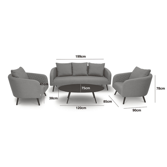 Outdoor Fabric Ambition 3 Seat Sofa Set