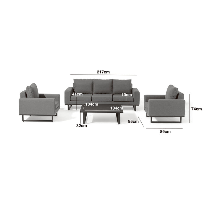 Outdoor Fabric Ethos 3 Seat Sofa Set