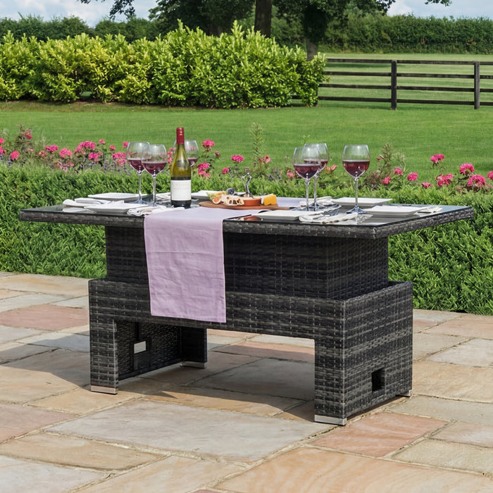 Kingston Rattan Rising Table - Grey (Table Only)