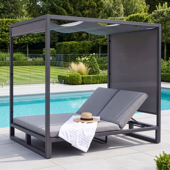 Outdoor Fabric Allure Cabana Double Sunlounger