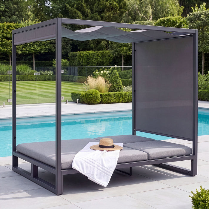 Outdoor Fabric Allure Cabana Double Sunlounger