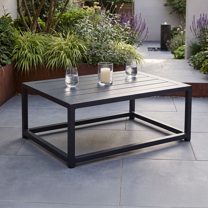 Aluminium Pulse Chaise Coffee Table - Grey