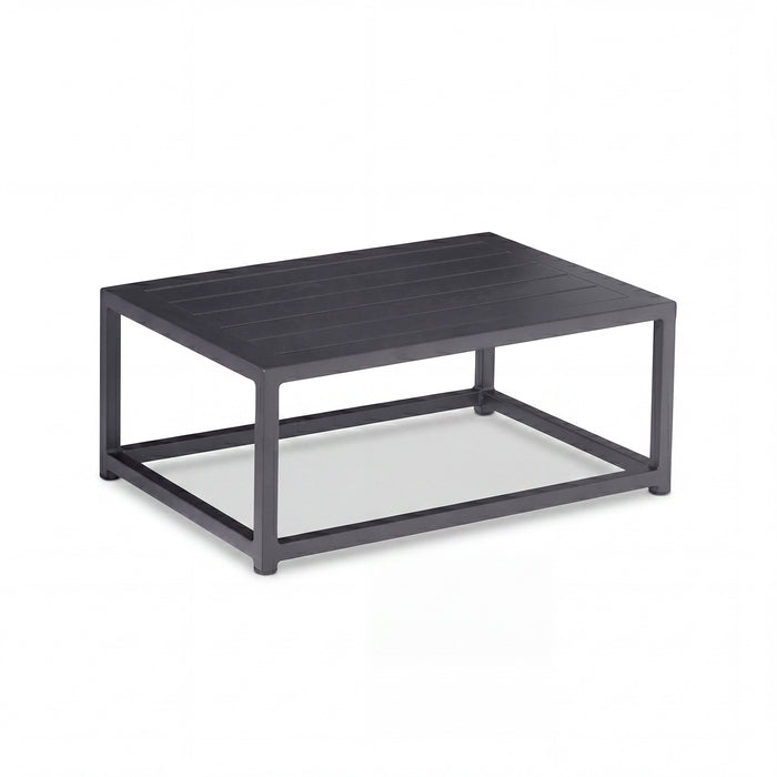 Aluminium Pulse Chaise Coffee Table - Grey