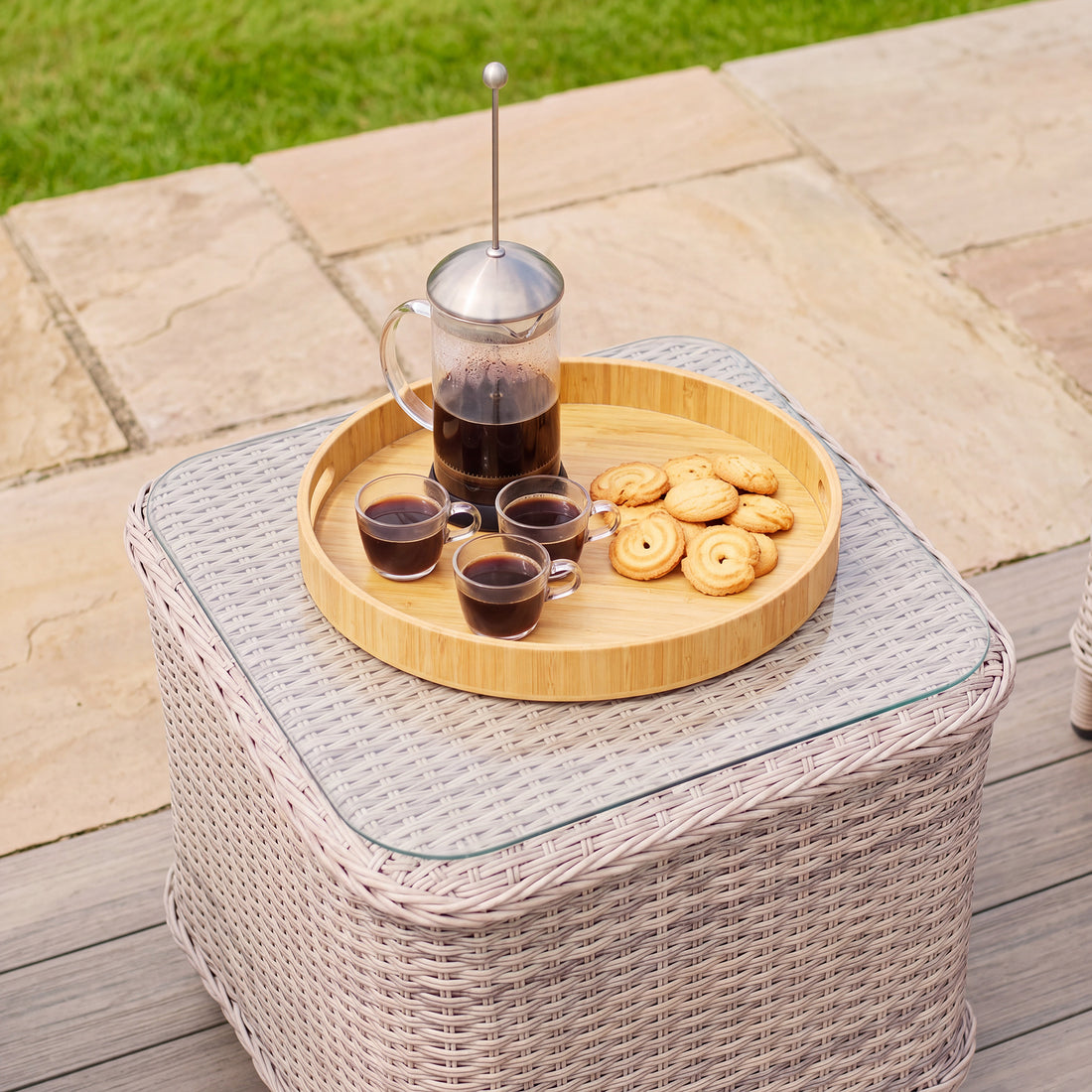 Cotswold Rattan Square Garden Coffee Table