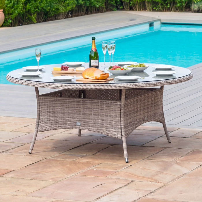 Cotswold Rattan 8 Seat Round Garden Dining Table (Table Only)