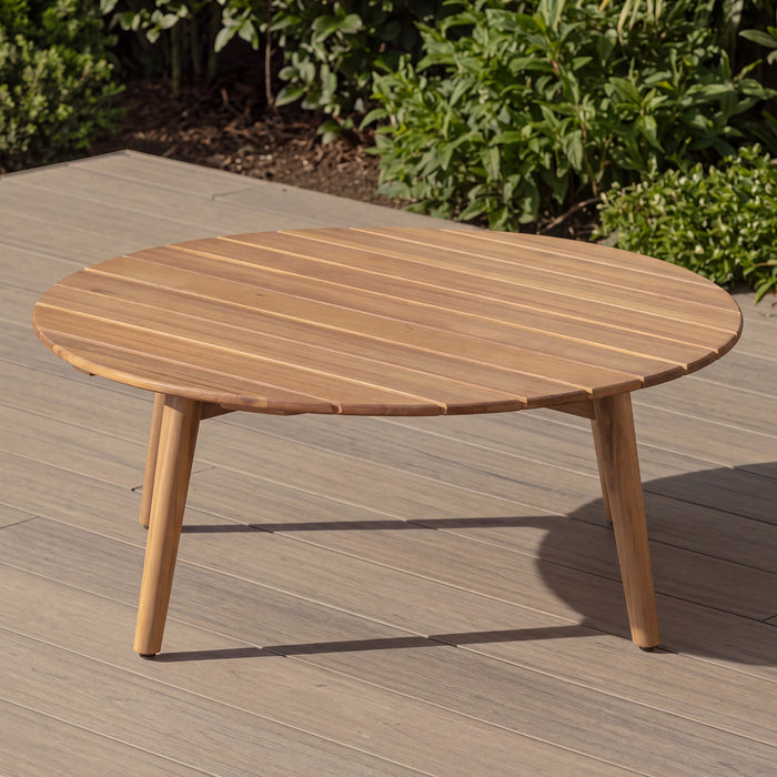 Porto Acacia Wood Large Round Coffee Table