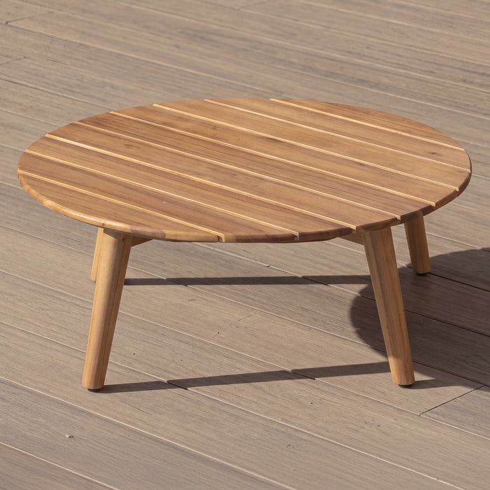 Porto Acacia Wood Small Round Coffee Table