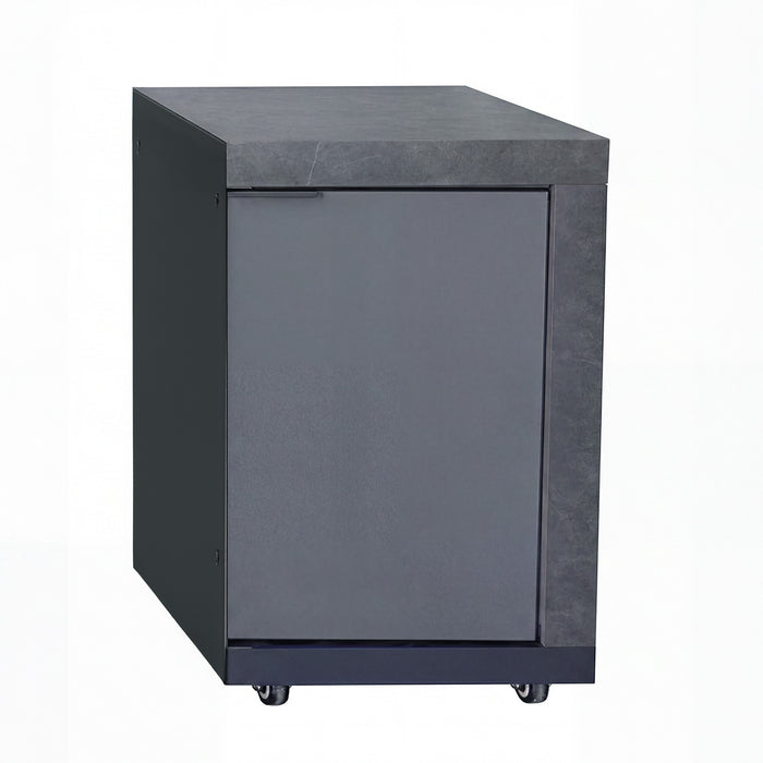 Deluxe Outdoor Kitchen Right Hand Storage Unit - Grey