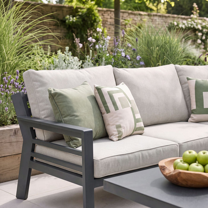 New York Aluminium Corner Sofa Set