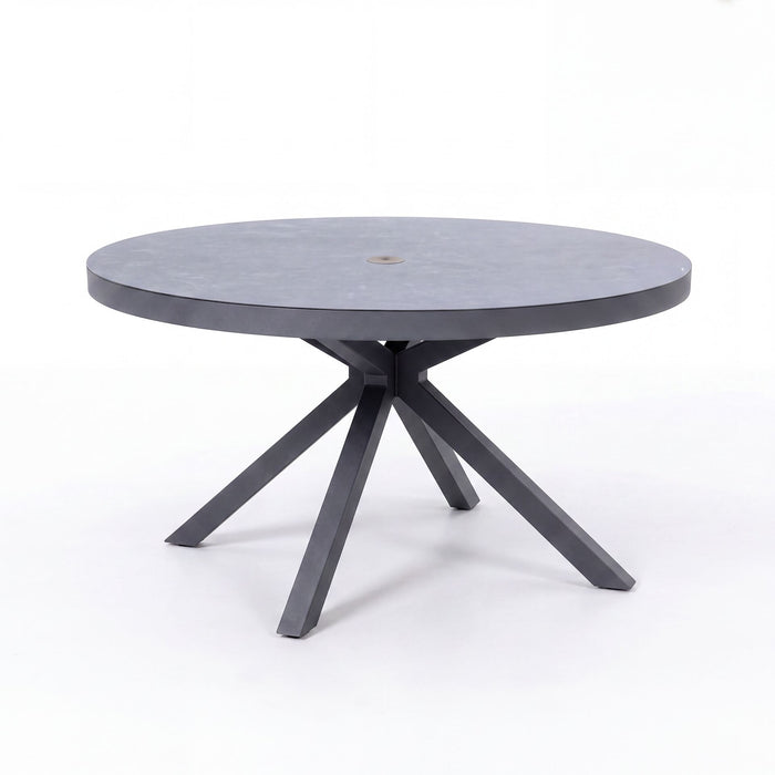 New York 6 Seat Round Aluminium - Dining Set