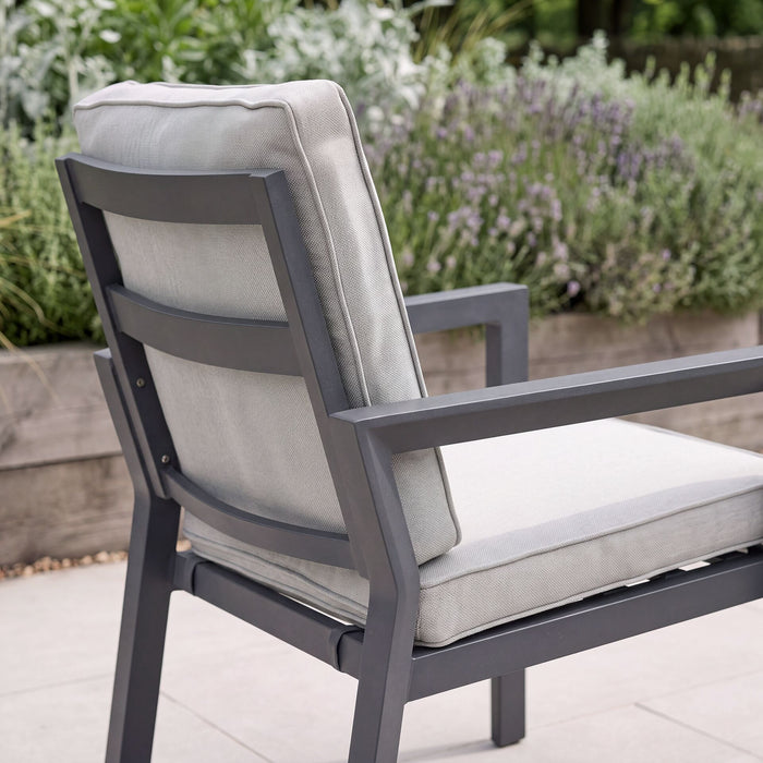 New York 8 Seat Oval Aluminium Dining Set