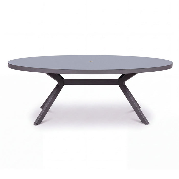 New York 8 Seat Oval Aluminium Dining Set