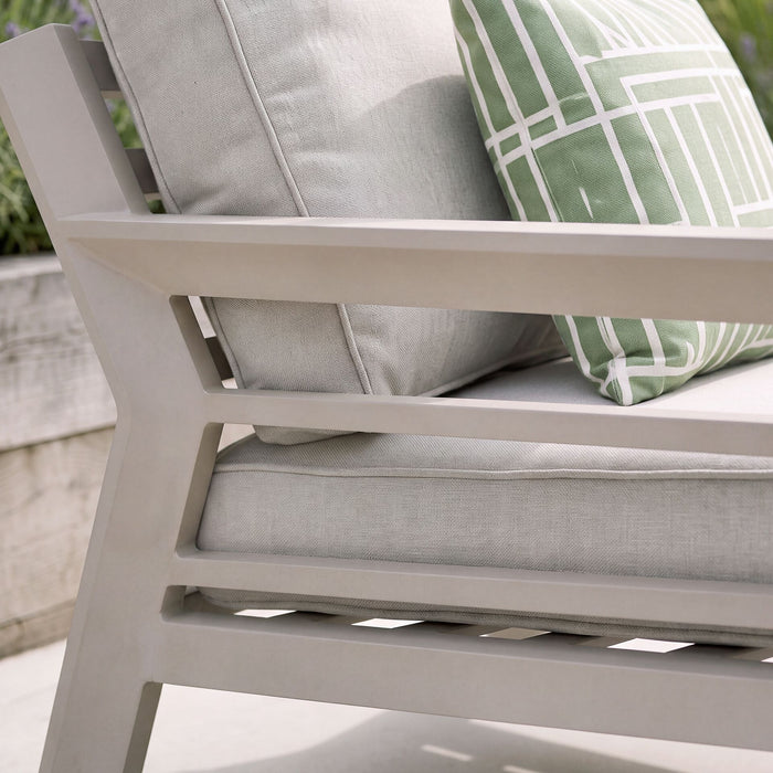 New York Aluminium Garden Armchair - Latte