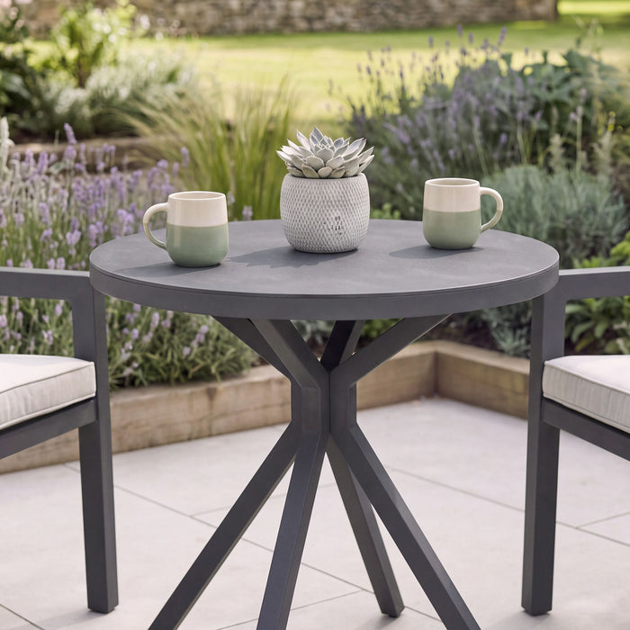 New York 3 Piece Aluminium Bistro Set