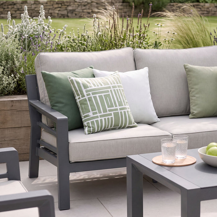 New York 2 Seat Aluminium Sofa Set