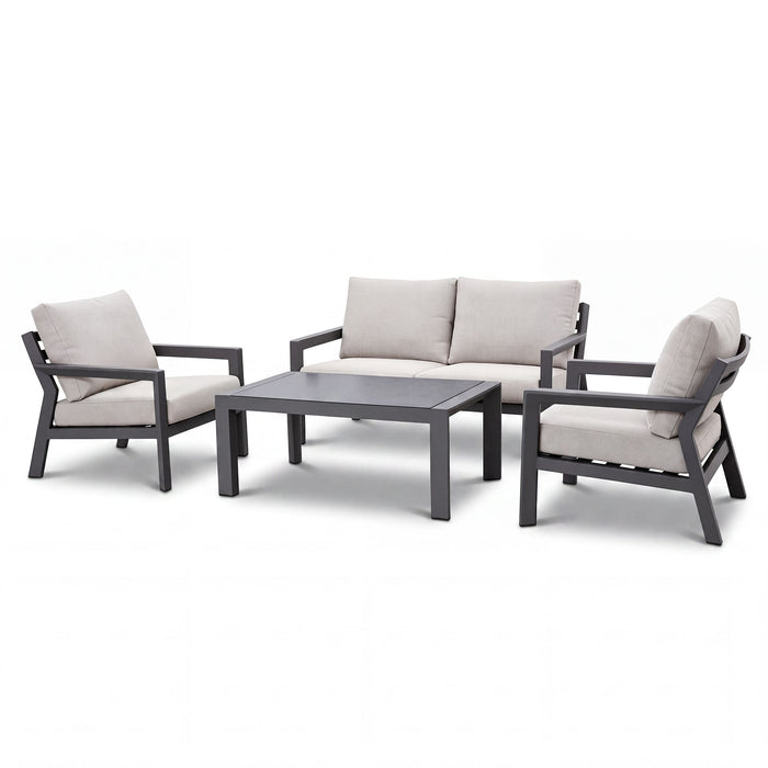 New York 2 Seat Aluminium Sofa Set
