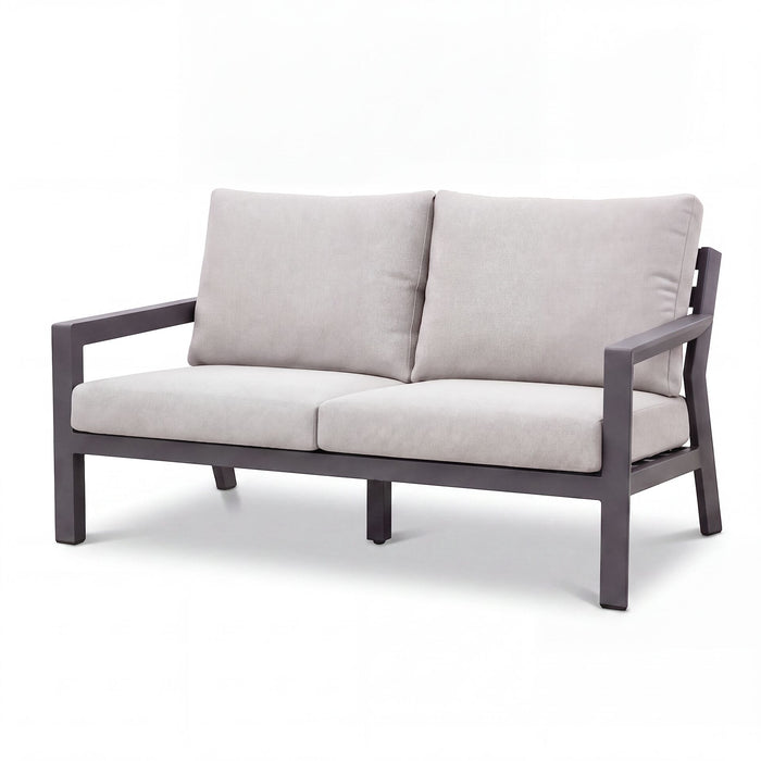 New York 2 Seat Aluminium Sofa Set
