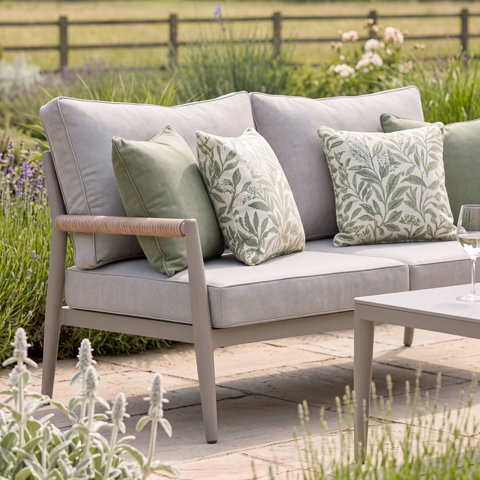 Cambridge Rattan Rope 2 Seat Sofa Set with 2 Armchairs & Sintered Stone Coffee Table