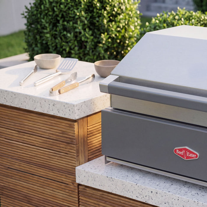 Antigua Outdoor Kitchen Storage Units with Beefeater 1700 Series BBQ - Small Configuration
