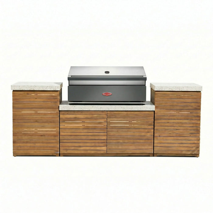 Antigua Outdoor Kitchen Storage Units with Beefeater 1700 Series BBQ - Small Configuration