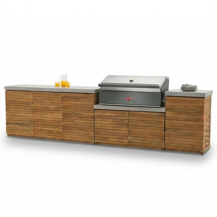 Bali Outdoor Kitchen Storage Units with Beefeater 1700 Series BBQ - Large Configuration