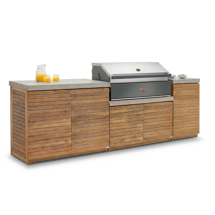 Bali Outdoor Kitchen Storage Units with Beefeater 1700 Series BBQ - Medium Configuration