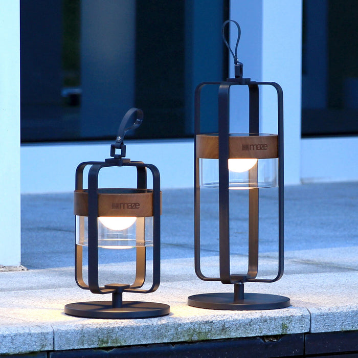 Satellite Large Solar Light with Stand - Charcoal