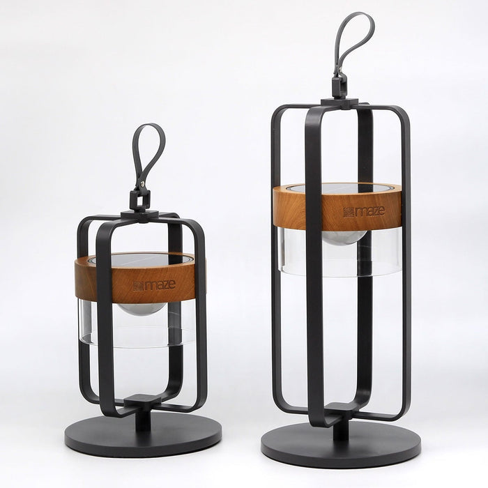 Satellite Large Solar Light with Stand - Charcoal
