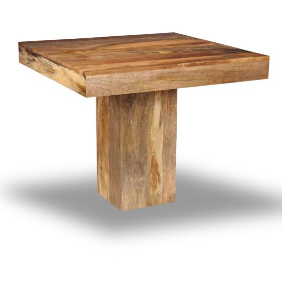 Acre & Artisan Light Solid Wood 90Cm Cube Dining Table