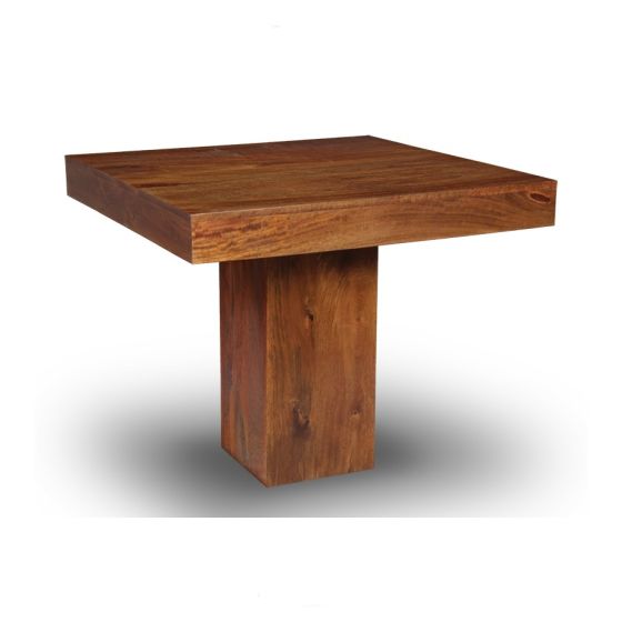 Acre & Artisan Small Solid Wood Cube Dining Table (90cm)
