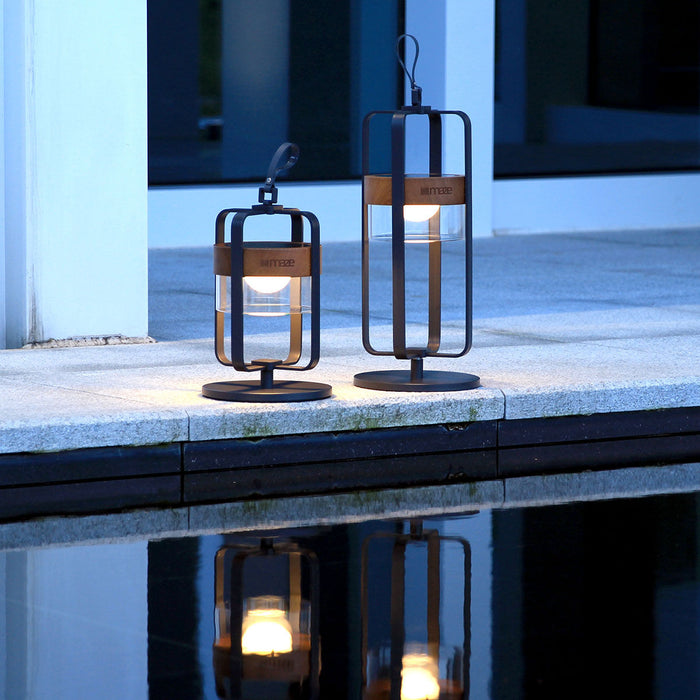 Satellite Large Solar Light with Stand - Charcoal