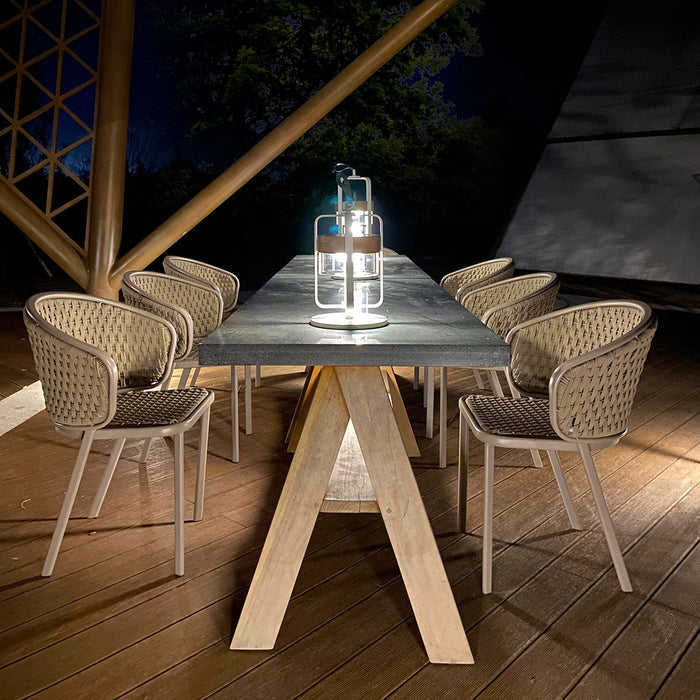 Satellite Large Solar Light with Stand white