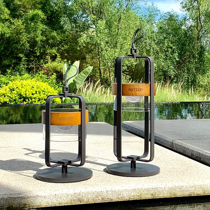 Satellite Large Solar Light with Stand - Charcoal