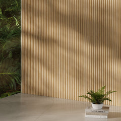 PLAANKED 3cm Flexible Ribbed Wall Panel | Oak