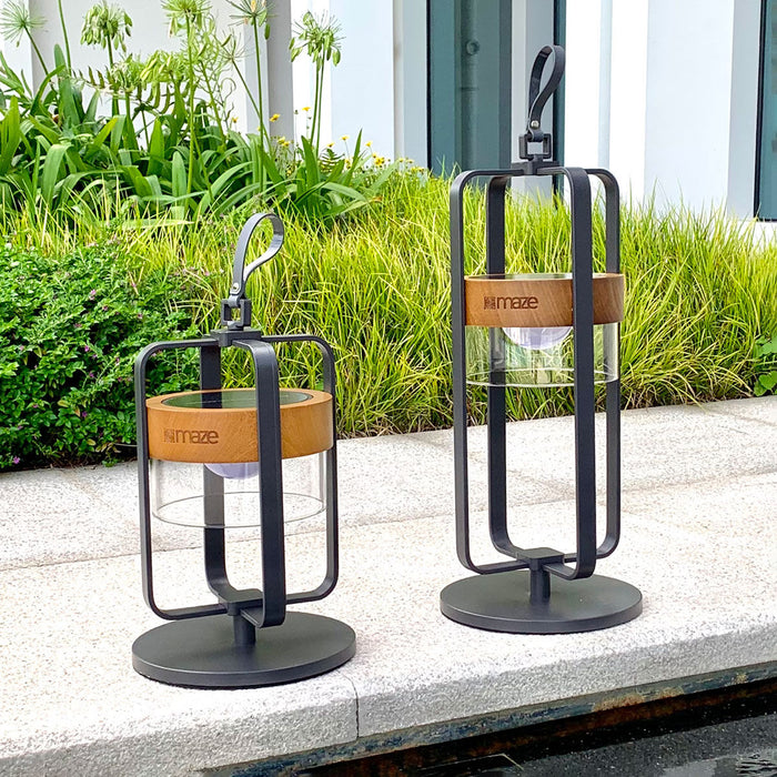 Satellite Large Solar Light with Stand - Charcoal