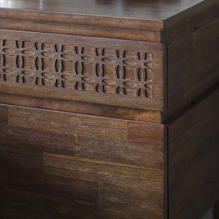 Manhattan Retreat 2 Drawer Bedside Table