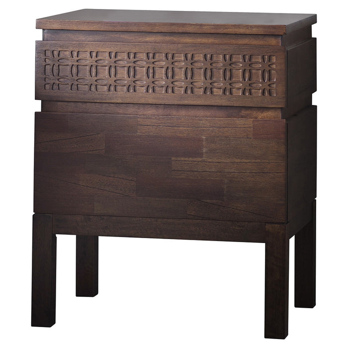 Manhattan Retreat 2 Drawer Bedside Table
