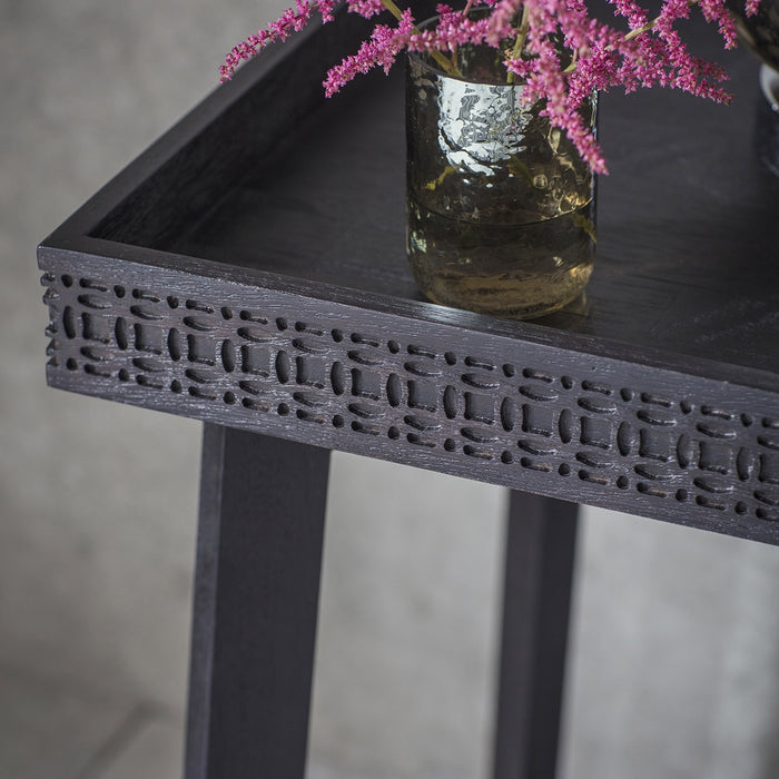 Manhattan Contemporary Charcoal Bedside Table