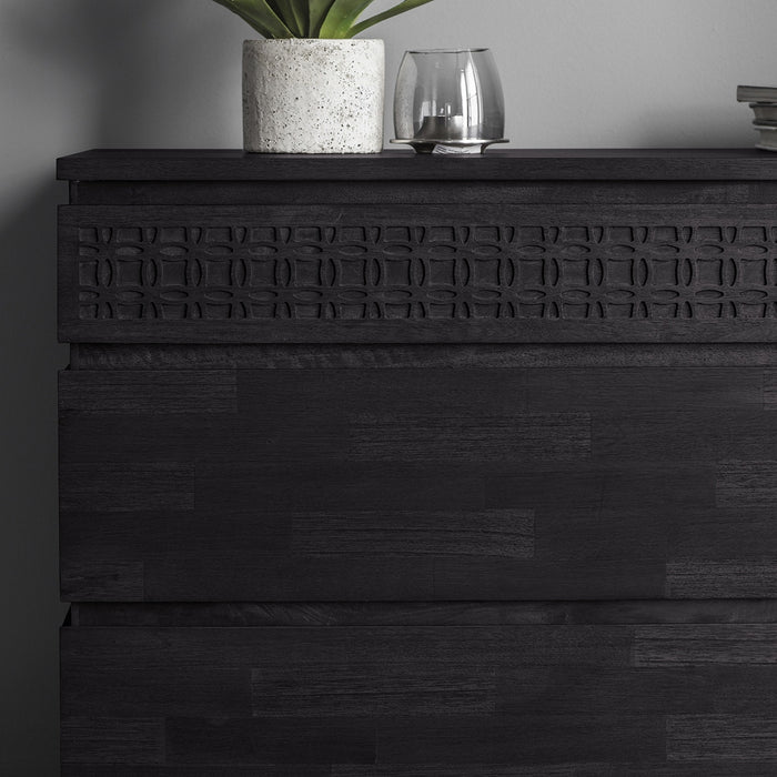 Manhattan Contemporary 4 Drawer Charcoal Chest