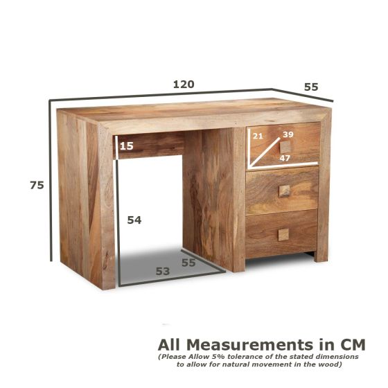 Acre & Artisan Solid Wood Computer Desk 358 (120cm)