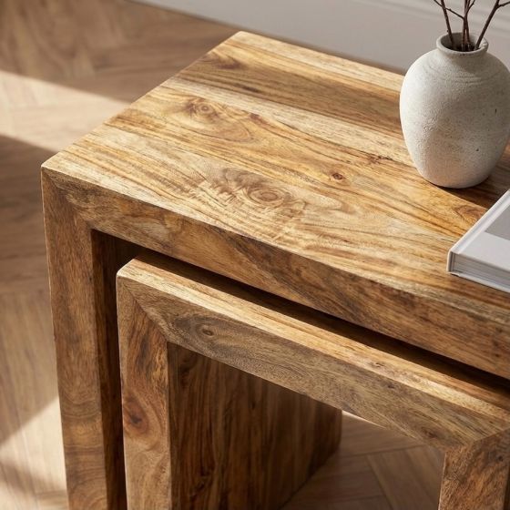 Acre & Artisan Light Solid Wood Chunky Nest