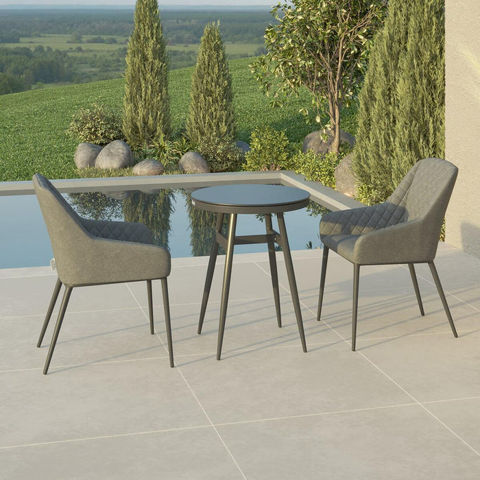 Outdoor Fabric Zest 2 Seat Bistro Set - Flanelle