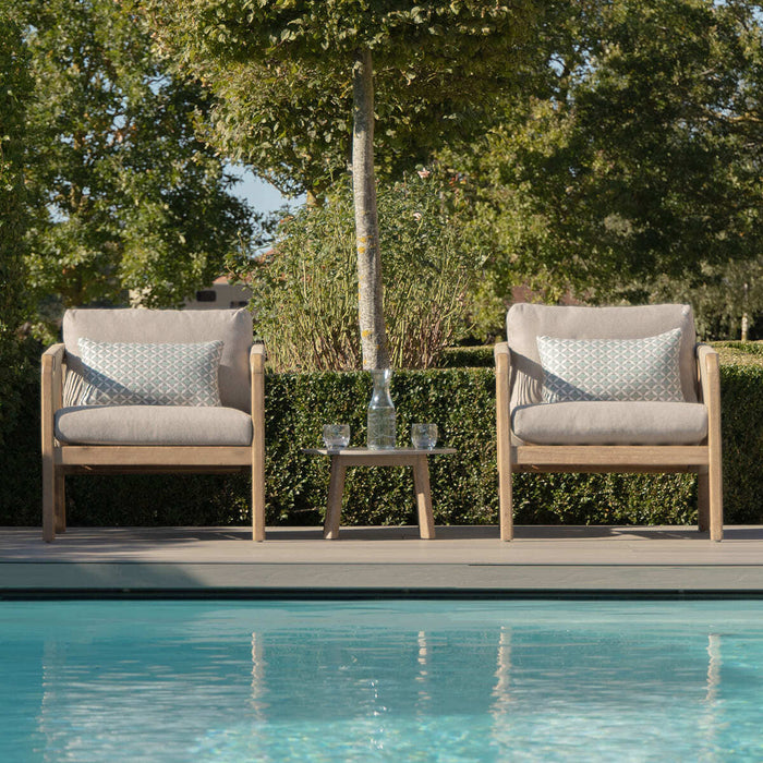Martinique Rope Weave Lounge Set with Round Coffee Table