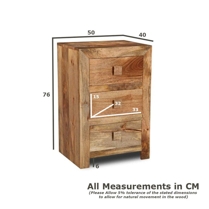 Dakota 50cm Chest of Drawers - In Stock
