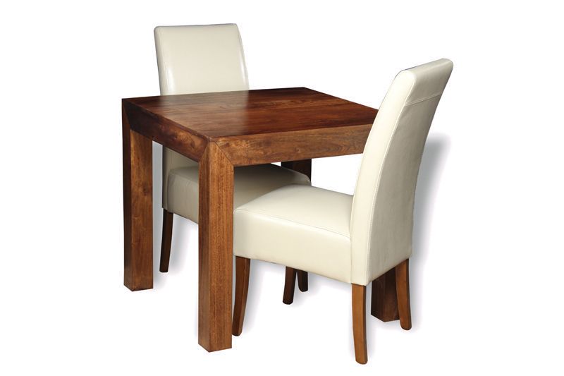 Dakota 80cm Dining Table & 2 Madrid Chairs 2 Colours - In Stock