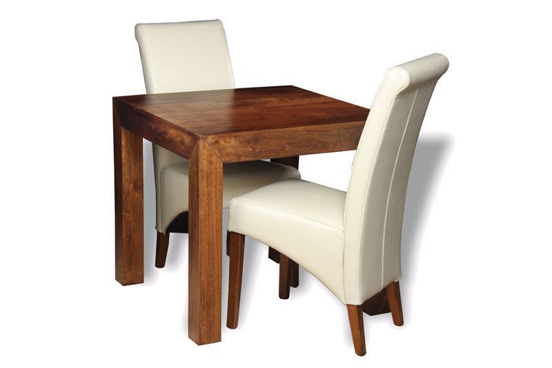 Dakota 80cm Dining Table & 2 Rollback Chairs 4 Colours - In Stock