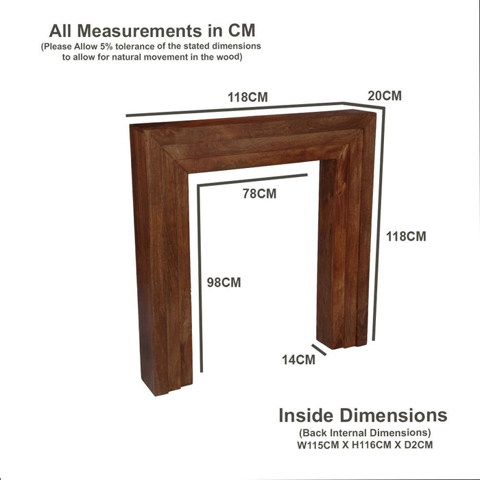 Dakota 118cm Fire Surround - In Stock