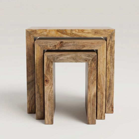 Acre & Artisan Light Solid Wood Chunky Nest