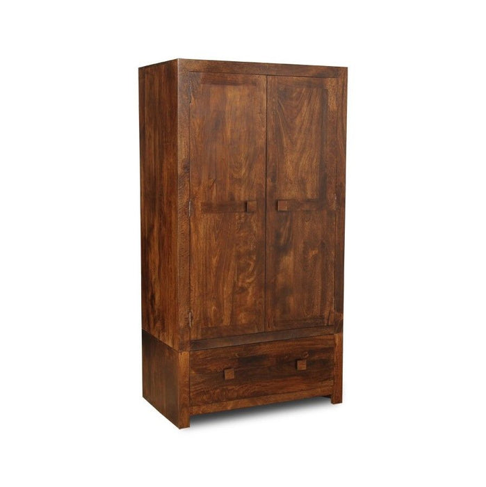 Dakota Mango Wood Double Wardrobe - Due 15th November
