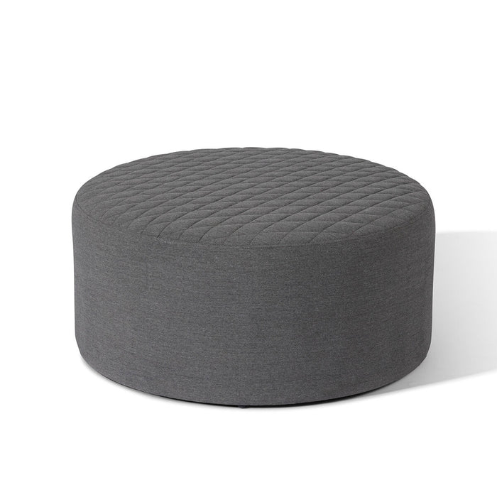 Outdoor Fabric Ambition Quilted Footstool